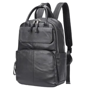 Zaino uomo in vera pelle grande capacita casual da viaggio daffaires per laptop borsa