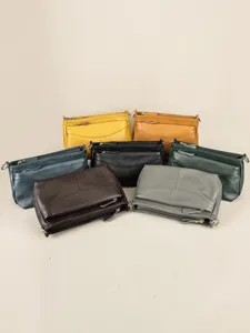 Women Genuine Top Layer Cowhide Leather Crossbody Bag Large Capacity Casual Commuting Shoulder Bag Handbag