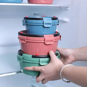 Runde Versiegelte Kühlschrank Aufbewahrungsbox Mit Zeitskala Frischhaltedose Plastik Küchenorganizer