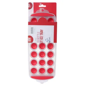 Silicone Ice Cube Tray 2-Pack Round Hole Fruit Ice Maker Refrigerator Freezer Mold