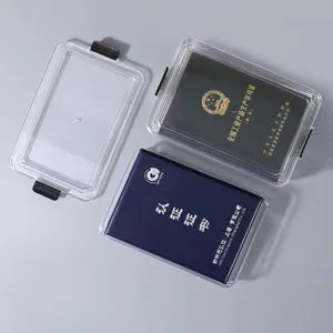 Scatola Portaoggetti in Plastica Trasparente Sigillata Antipolvere Organizer Piatto per Libri File Giocattoli Documenti Scrivania