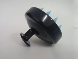 Soft silicone scalp massager shampoo brush detail shot, perfect for gentle hair washing.