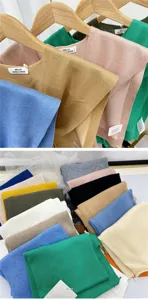 Solid color knitted small shawl women summer outer wear fake collar fashion clothing decoration
