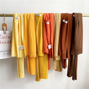 Solid color knitted small shawl women summer air-conditioned room shoulder scarf fashion