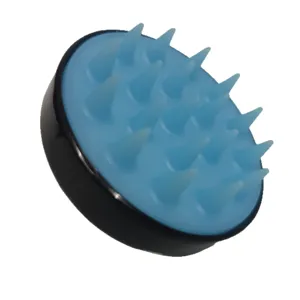 Silicone scalp massage brush for hair washing, soft bristles for deep cleaning and relaxing.
