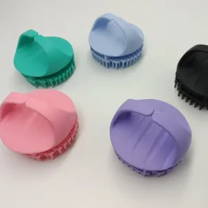 Silicone Scalp Massage Shampoo Brush Hair Care Shower Comb Set for Daily Hair Washing