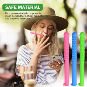 Silikon ätherisches Öl Atemstößel Inhalator Detailansicht für natürliche Aromatherapie.