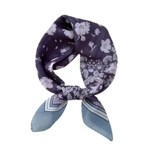 Women 70cm Paisley Floral Silk Scarf Fashion Elegant Neck Scarf Square Bandana Accessory
