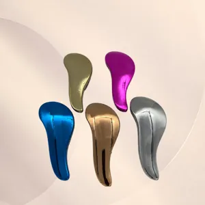 Spazzola per Capelli con Cuscinetto d'Aria Portatile Pettine per Massaggio Districante Strumento di Styling Lucido Galvanizzato per Donne Uso Quotidiano