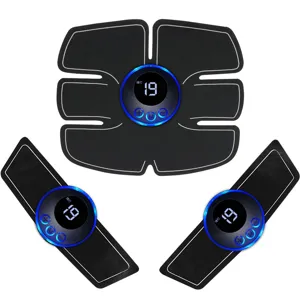 EMS Wireless Muscle Stimulator Abdominal Trainer Rechargeable Fitness Gear For Home Workout
