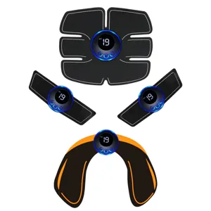 EMS abdominal muscle training gear rechargeable fitness stimulator abdominal belt arm trainer