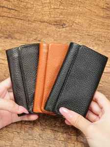 Genuine leather key case multi-color portable coin purse cowhide wallet key holder