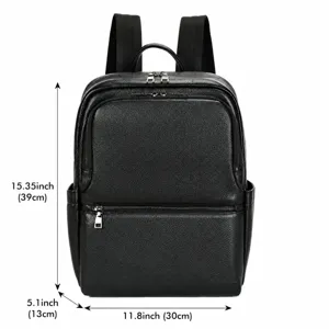 Zaino uomo in pelle vera borsa per computer casual elegante zainetto da lavoro