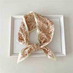 Retro Paisleymuster Baumwolle schmaler Schal Halstuch Damen Mode Haarband Armband.