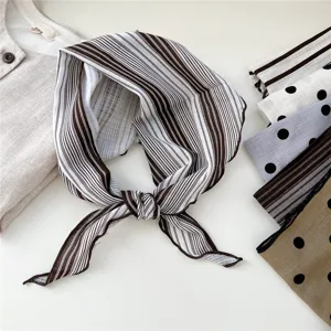 Foulard triangulaire en coton pour femme mode printemps ete foulard de cou bandeau cheveux