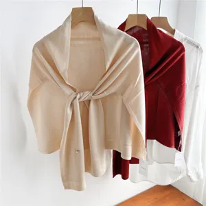 Chal ligero de punto para mujer, cómoda capa para habitaciones con aire acondicionado, elegante.