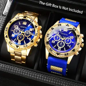 Herren Business Casual Quarzuhr Mode Multizifferblatt Blaulichtglas Legierung Analoge Armbanduhr Für Männer Relogio Masculino