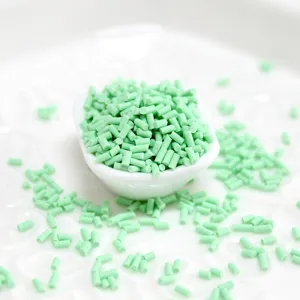 Vermicelles simulés vert menthe pour la décoration créative de bricolage en résine