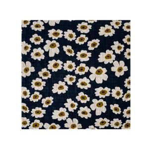 Cotone stampa floreale foulard quadrato elegante donna primavera moda dettaglio nuovo