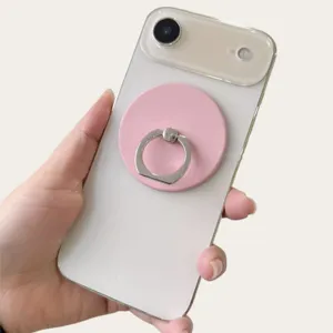 Universal Magnetic Phone Ring Holder Matte Surface Metal Ring Bracket Detachable Desktop Phone Kickstand Support For Smartphone