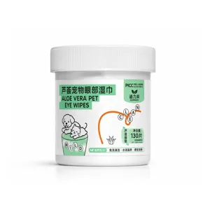 Pet Wipes For Dogs Cats Tear Stain Remover Ear Wax Cleaning Gentle Aloe Vera Non-Woven Fabric Eye Ear Chin Hygiene