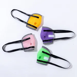 Breathable mesh parrot walking harness set in multiple colors for cockatiels and budgies