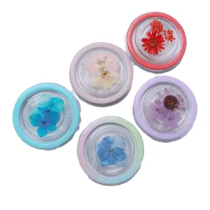 Colorful real dried flower Magsafe phone grips with expandable air cushion stand design