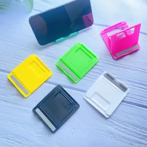 Universal Foldable Desktop Stand For Mobile Phones And Tablets Multi-angle Adjustable Portable Plastic Holder For Office Daily Use