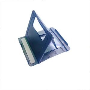 Adjustable foldable mobile phone and tablet desk stand with four levels of height settings