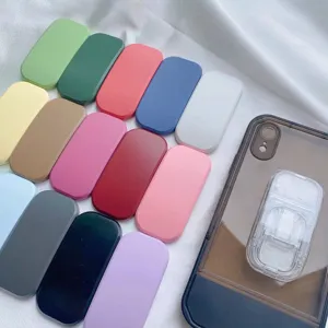 Supporto Scorrevole per Cellulare in PC Colore Macaron Universale Supporto Trasparente per Smartphone e Tablet da Scrivania