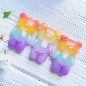 Süßer Regenbogen-Bär Handyhalter, faltbarer Griff für Smartphones und Tablet-Ständer