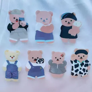 Niedliche koreanische Acryl-Handyhalterungen mit Cartoon-Bären-Motiven