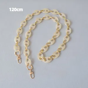 120cm vintage mixed gold pig nose resin thick chain link strap for bags and phones