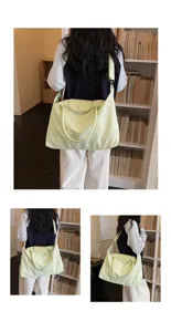 Lightweight large capacity shoulder travel bag for women casual versatile daily luggage tote