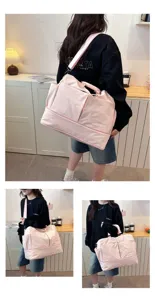Grote capaciteit reistas duffel voor vrouwen, lichtgewicht casual sporttas voor korte reizen.