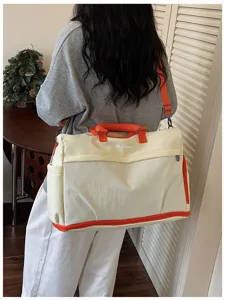 Große Reise-Wochenendtasche mit Nass-Trocken-Trennung, tragbare Fitness-Umhängetasche für Sport.