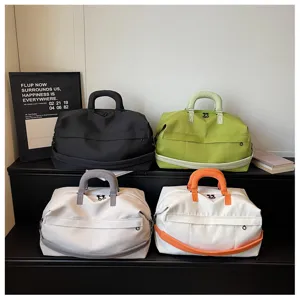 Large capacity travel duffel bag lightweight short trip luggage bag fitness yoga bag