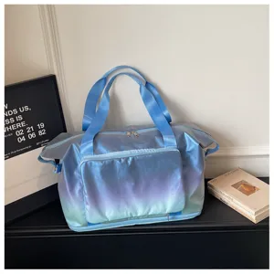 Sac de voyage mode dégradé grande capacité sac de sport extérieur femme détail