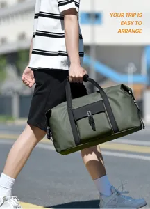 Grande borsa da viaggio d'affari impermeabile borsone multifunzionale per uomo.