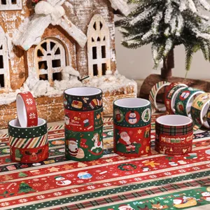 Christmas washi tape set 12 rolls holiday planner decorative stickers DIY crafts holiday