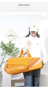 Lightweight badminton racket bag large capacity sports shoulder bag for outdoor fitness training