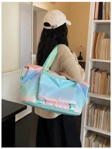 Sac de voyage dégradé pour femmes grande capacité sac de sport fitness yoga sac d'entraînement