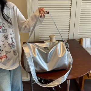 Unisex Δερμάτινη Τσάντα Ταξιδιού PU Duffle Μεγάλης Χωρητικότητας Τσάντα Γυμναστηρίου Fitness Με Θήκη Παπουτσιών Αθλητική Τσάντα