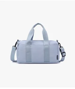 Light blue mini sports gym bag waterproof casual minimalist short trip duffel yoga swim bag