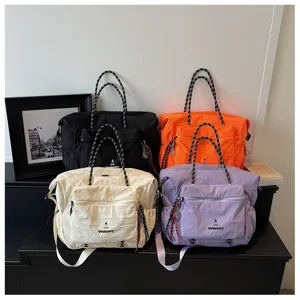 Large capacity travel bag lightweight sports fitness luggage bag simple Japanese style tote.