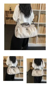 Gran bolsa de viaje capacidad ligera bolsa de deporte fin de semana hombre y mujer