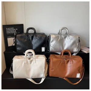 Elegante Reisetasche aus weichem Leder, große Kapazität Fitness Sporttasche Pendler.