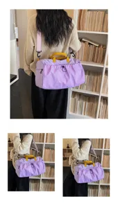 Bolsa de viaje de gran capacidad, bolso deportivo ligero con patrón de cuadros para gym.