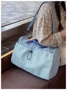 Gran bolsa de viaje impermeable con separacion seco y humedo ligera bolsa de deporte