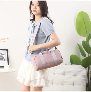 Compact outdoor fitness bag, waterproof casual minimalist short trip duffel for yoga swim.